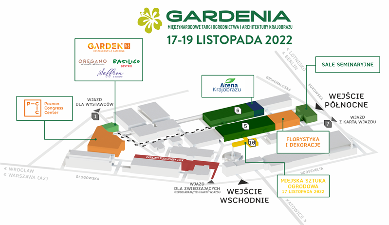 GARDENIA 2022 - mapa wydarzenia