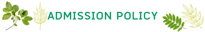 Admission policy